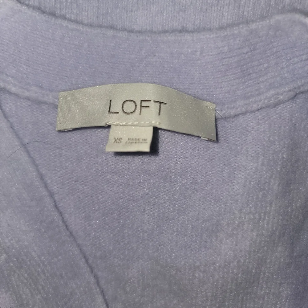 LOFT Cardigan Size XS Purple - Picture 4 of 7